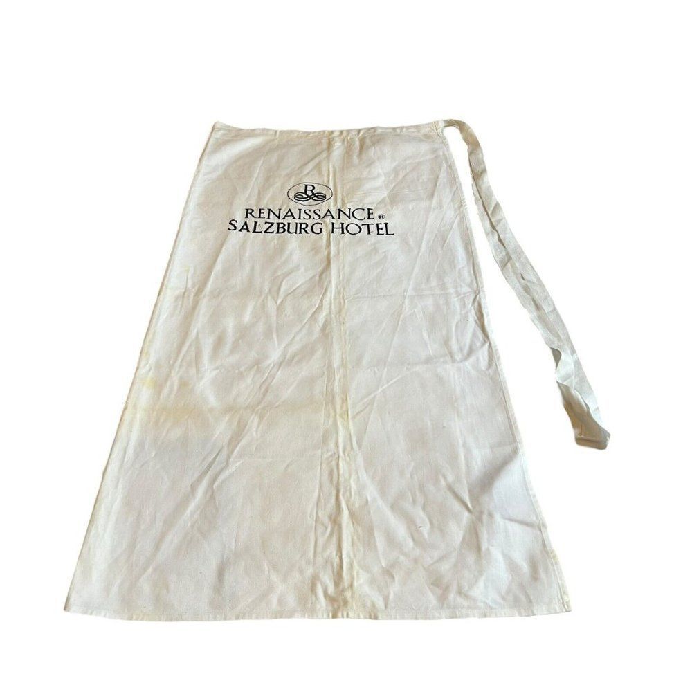 Vintage Renaissance Salzburg Austria Hotel Kitchen Chef Wrap Apron Souvenir